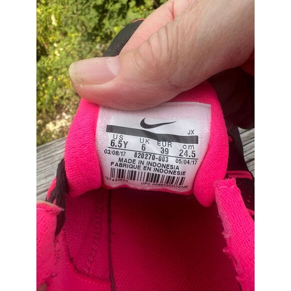 Nike Air Max Dynasty (GS) Black/Metallic Silver/Hypr Pink-Wolf Gray  Sz 6.5 8202 - Picture 8 of 8